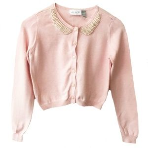 PLACE GIRL'S PINK "PEARL" SWEATER SIZE 10/12
